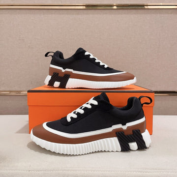 Hm Bouncing Sneaker Black And Brown Calfskin