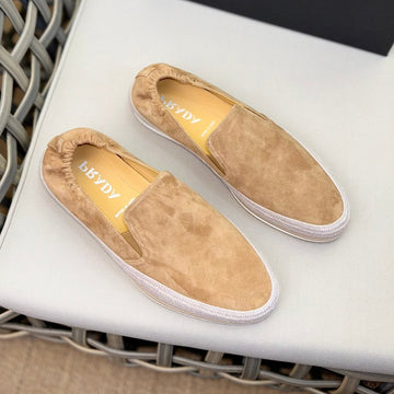 Pra Loafer In Egg Nog Beige Suede