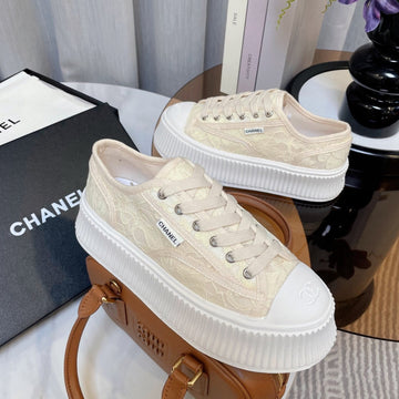 CC Sneaker 40 Beige Lace