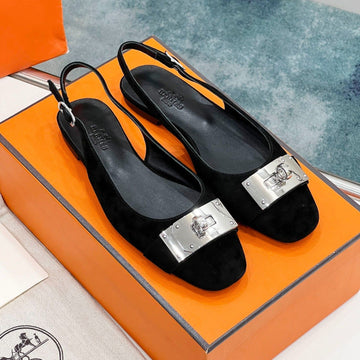 Innocente Slingback Black Suede
