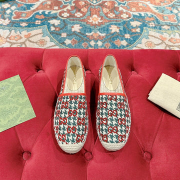GG Espadrille Loafer Crimson And Ocean Canvas