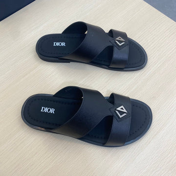 CD Alidas Cross Sandal Black Calfskin