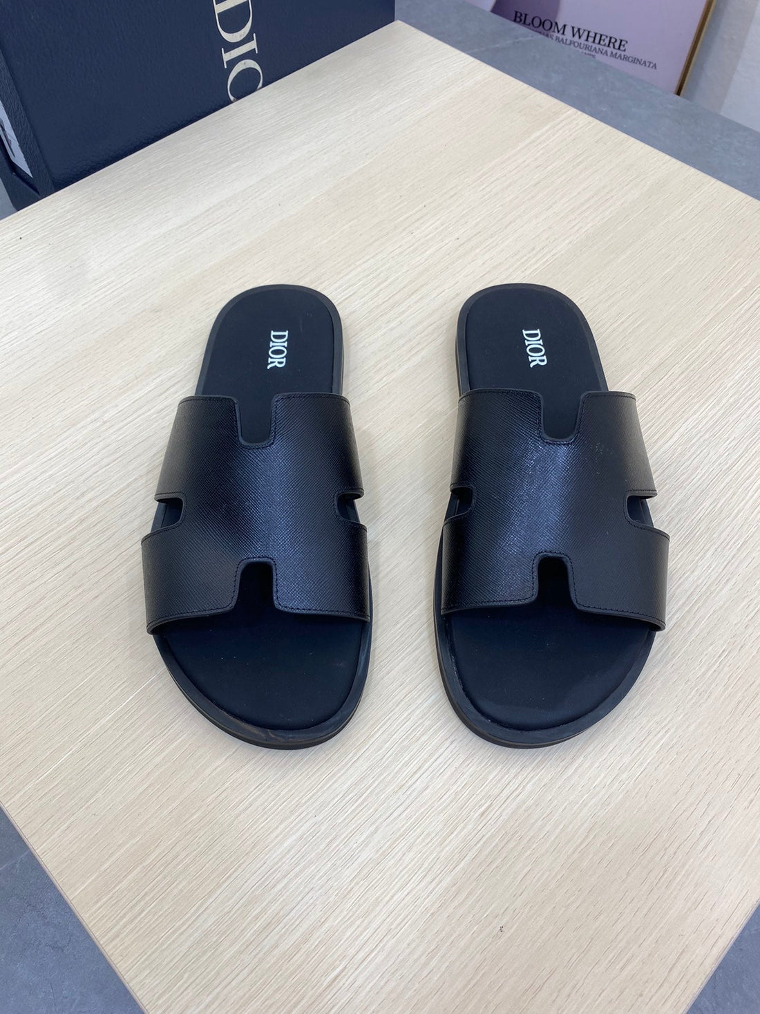 CD H-Alias Sandal Denim Color Calfskin