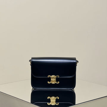 Mini Claude 22 Shiny Calfskin Black