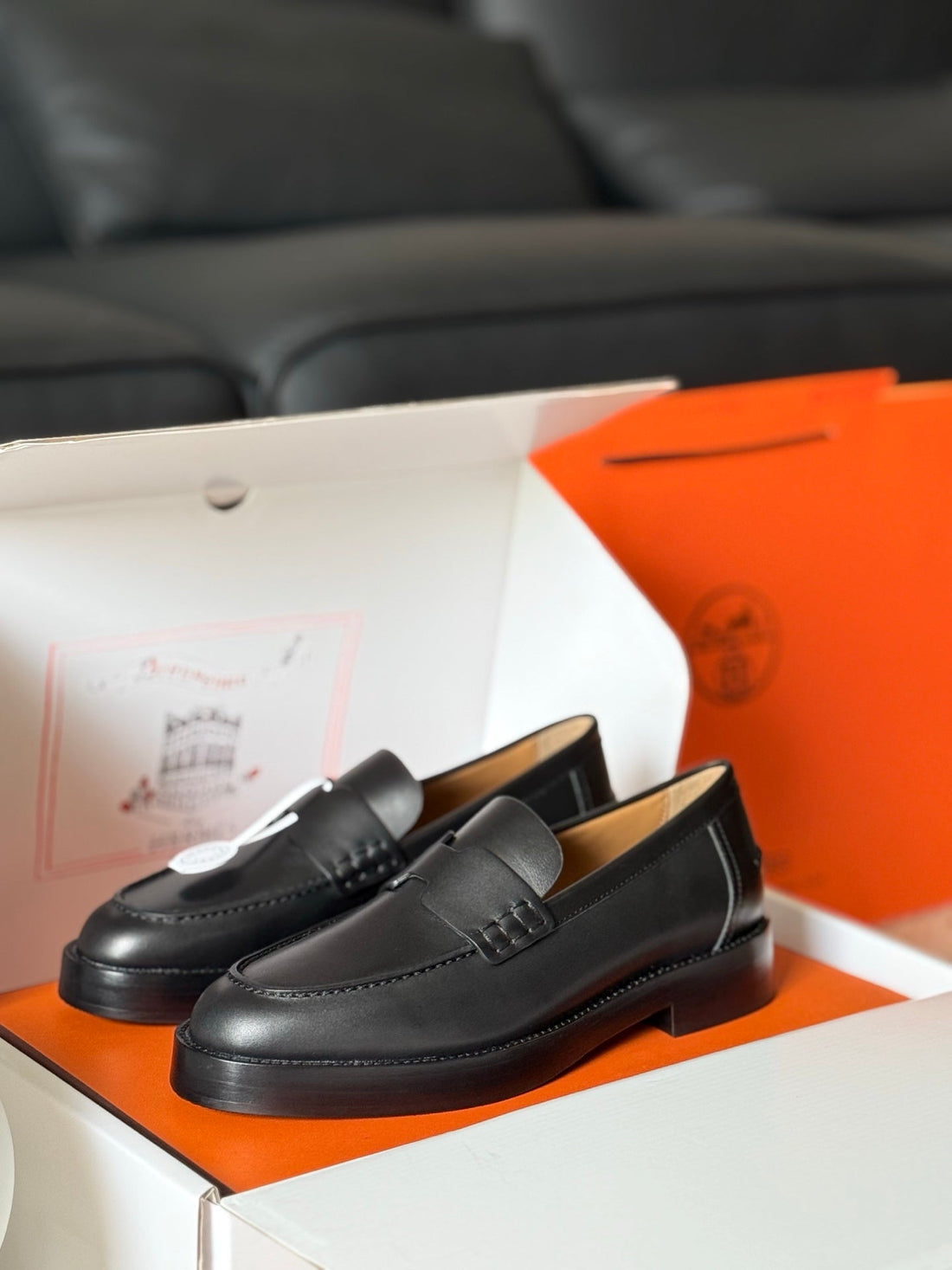 Hm Hour Loafer Black Cowhide 531377