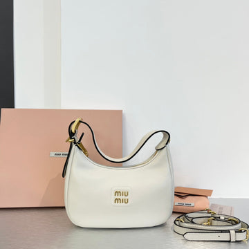 Hobo 20 Bag In White Calfskin