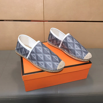 CD Paradise Espadrille Loafer Gray Geometric Jacquard