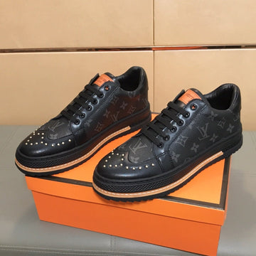 LV Trainer In Black Monogram Calfskin