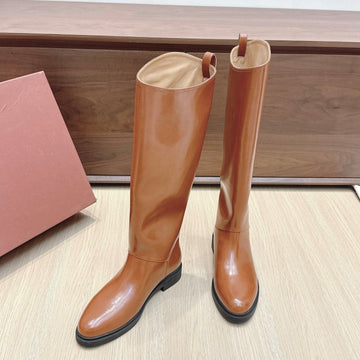 Lp Long Boots 20MM Brown Cowhide Sheepskin 447747