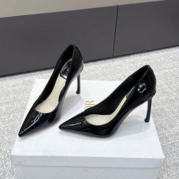 CD 26S High Heels Pump 105 Black Patent Leather 661481