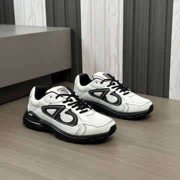 CD B30 Sneaker White And Black Mesh Fabric