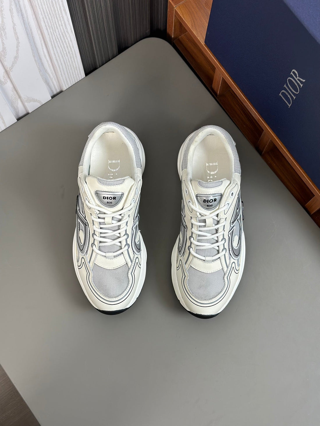 CD B22 Sneaker Cream Mesh Fabric