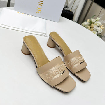 CD Dway 45 Beige Canvas Calfskin