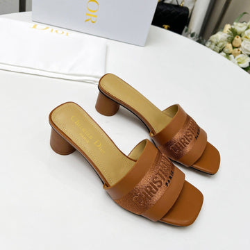CD Dway 45 Brown Canvas Calfskin