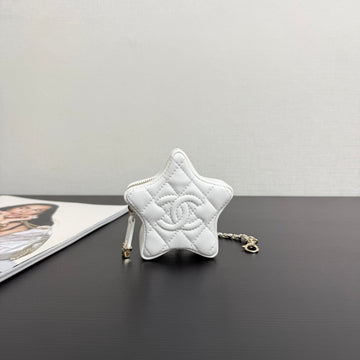 CC Mini Star Bag Charm Shiny Lambskin