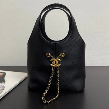 Chanel 2026 Small Tote Calfskin And Gold-Tone Metal