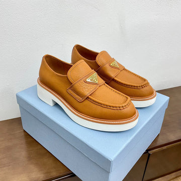 Pra Chocolate Brushed Loafers Bronze Calfskin