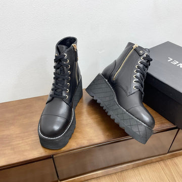 CC Ankle Boots 100MM Black Lambskin
