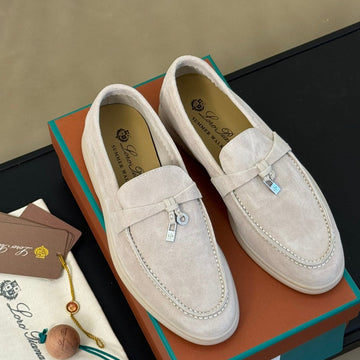 Summer Charm Walk Loafer Powder Pearl Suede
