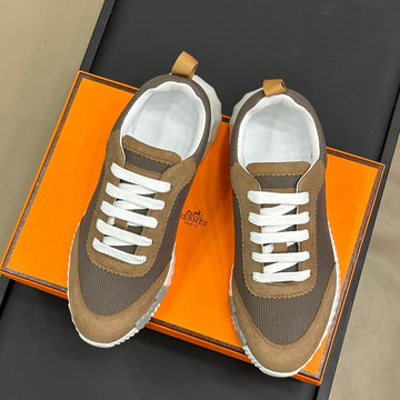 Bouncing Sneakers Brown Calfskin