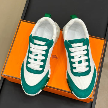 Bouncing Sneakers Teal Mix White Calfskin