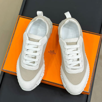 Bouncing Sneakers Bright Gray Calfskin