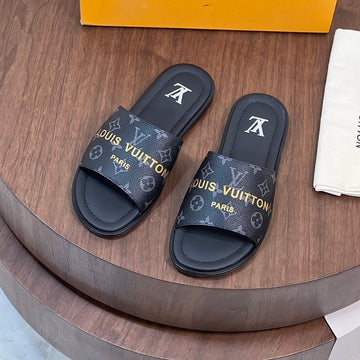 LV Oasis Mule Black Monogram Calfskin