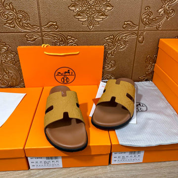 Hm Izmir Slipper Saffron Calfskin