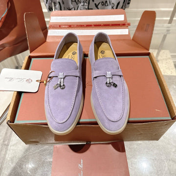 Lp Summer Charms Walk Loafers Lavender Suede 565852