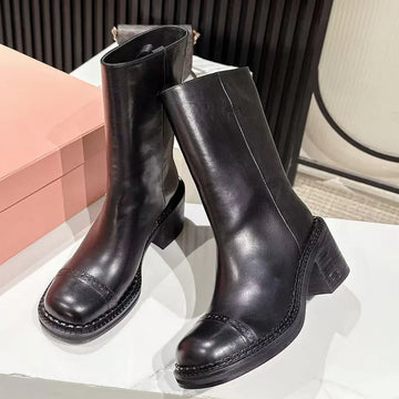 Miu Miu 2026 Boot 50MM Black Calfskin 621334