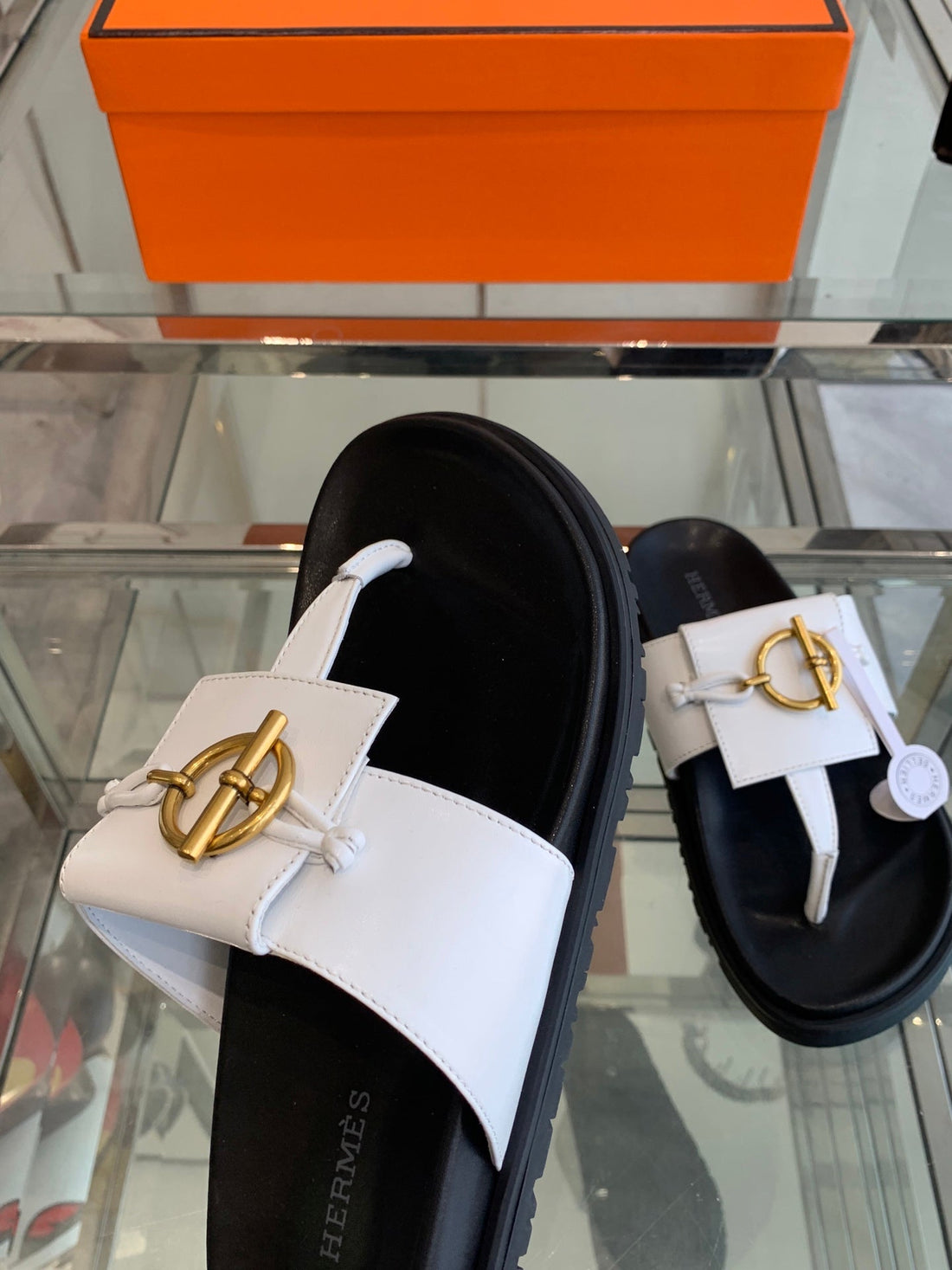 Hm 25 Joyce Sandals White Lambskin 292033