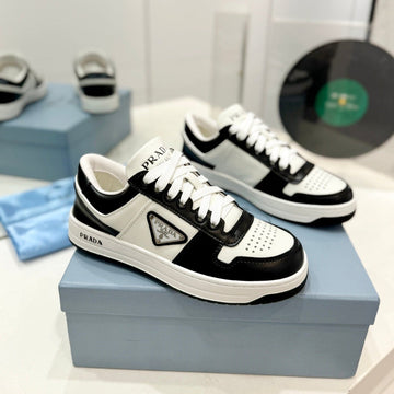 Pra Downtown Nappa Sneakers Black And White Calfskin