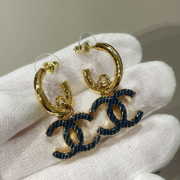 CC Logo Heart Earrings