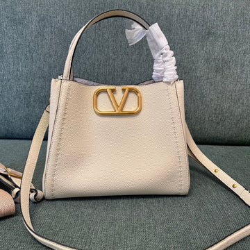Valentino Small Handbag Light Beige Calfskin 538532