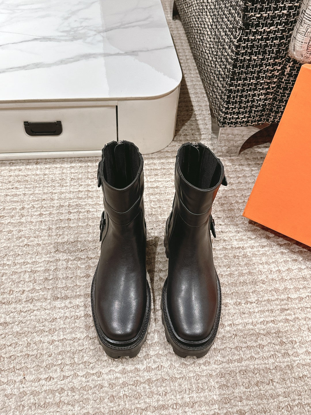 Hm Jaimy Ankle Boot 45MM Black Cowhide 972389