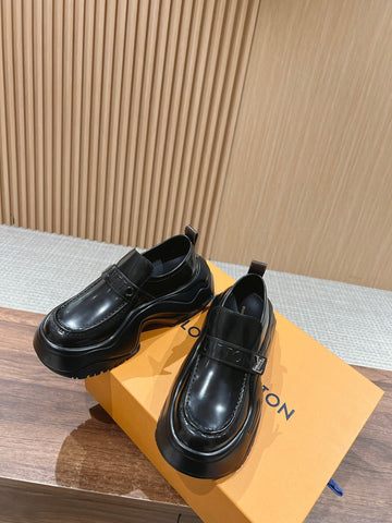 LV Archlight 2.0 Platform Loafer 60MM Glossy Black Calfskin