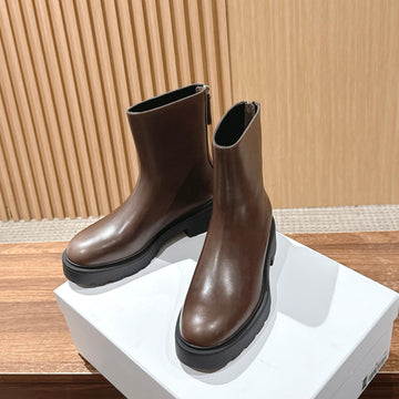 The Row Nobilis Fast Boot 50MM Brown Leather 427983