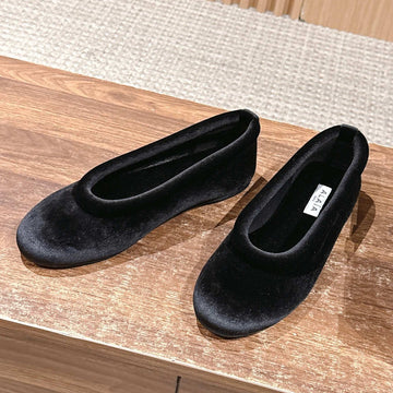Alaïa 2025 Ballet Flat Black Velvet 553856