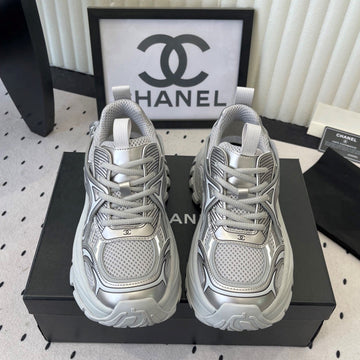 CC Platform Sneakers Sliver Mesh Rubber 611801