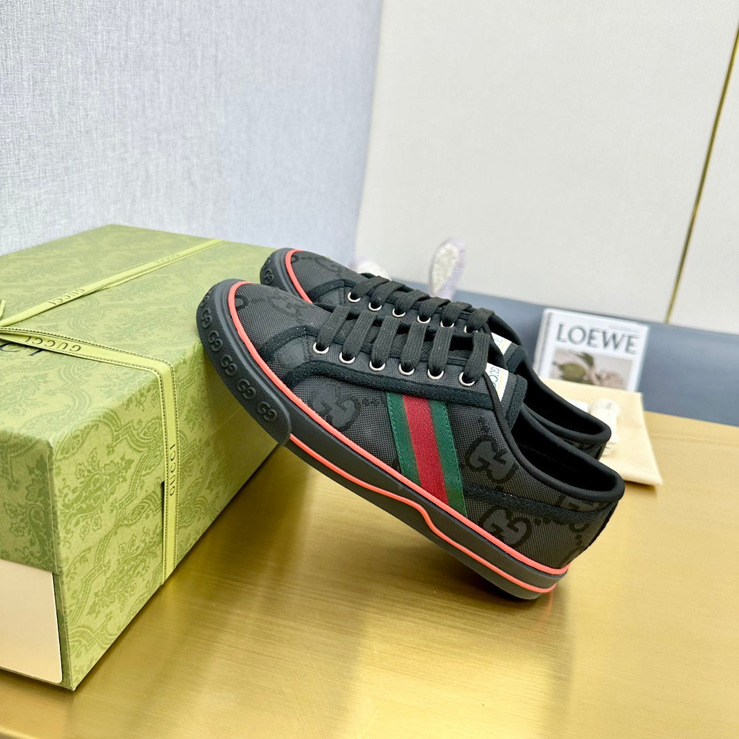 GG Tennis 1977 Trainer Black Canvas
