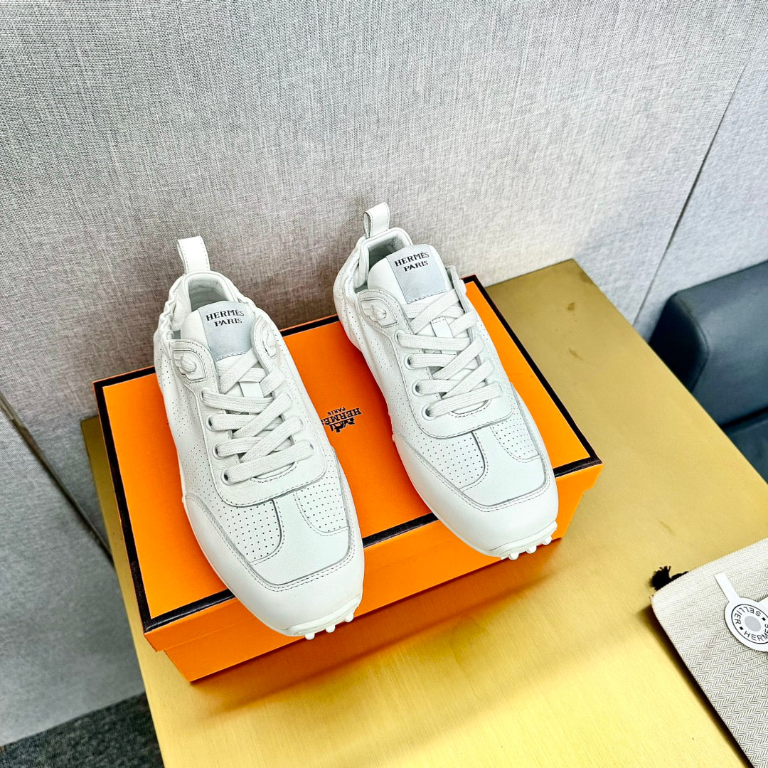 Hm Sneaker In 25MM White Lambskin 956331
