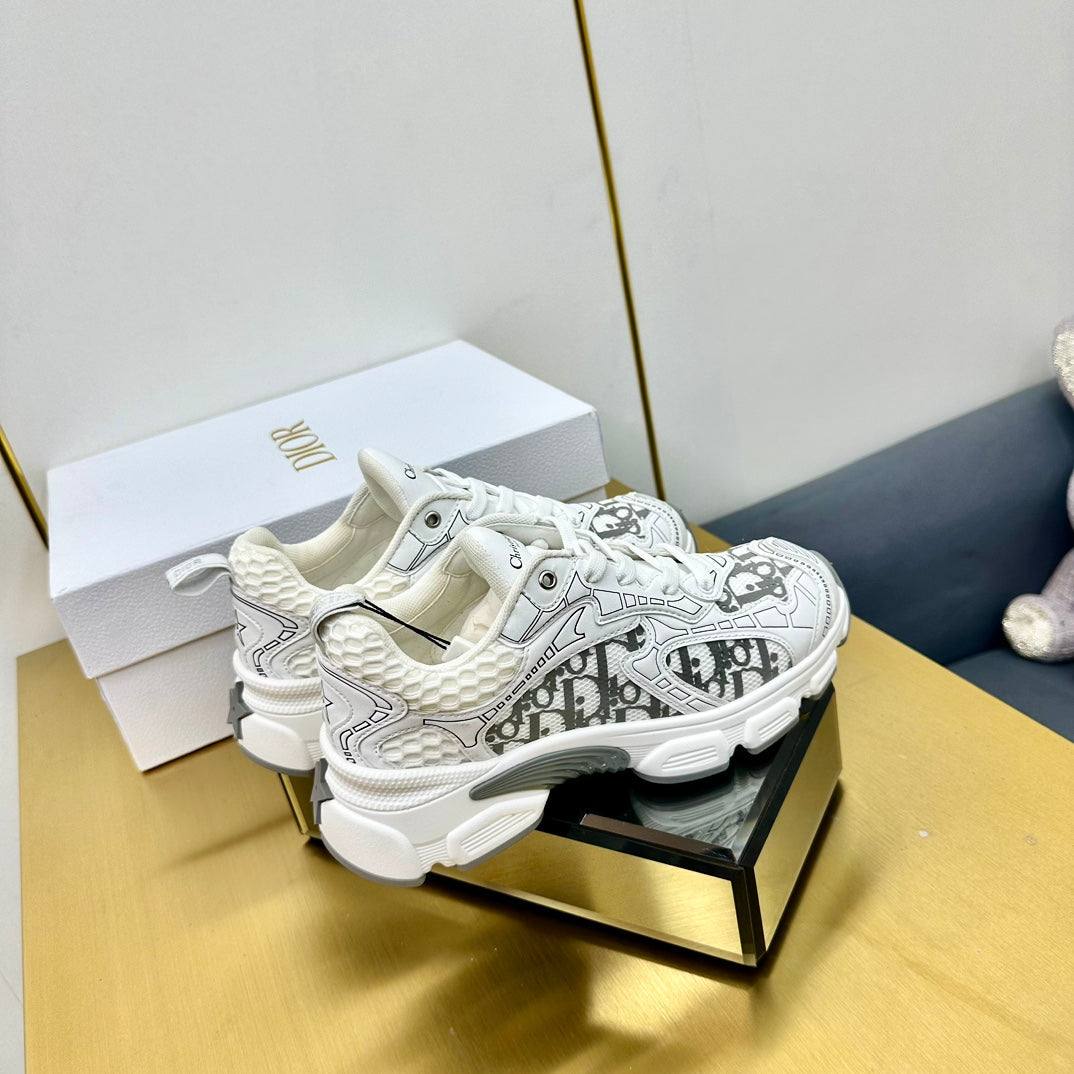 CD Chrono Sneaker 40MM In White Mesh Fabric 994570