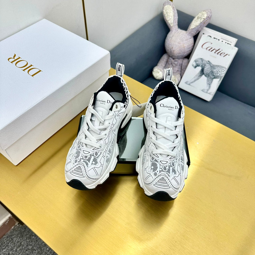 CD Chrono Sneaker 40MM In White Mesh Fabric 994576