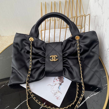 CC 25K Bow Bag 38CM Black Canvas