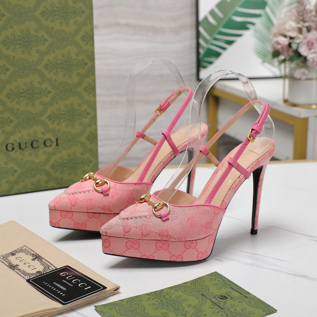 GG Valentino High Heels Pink