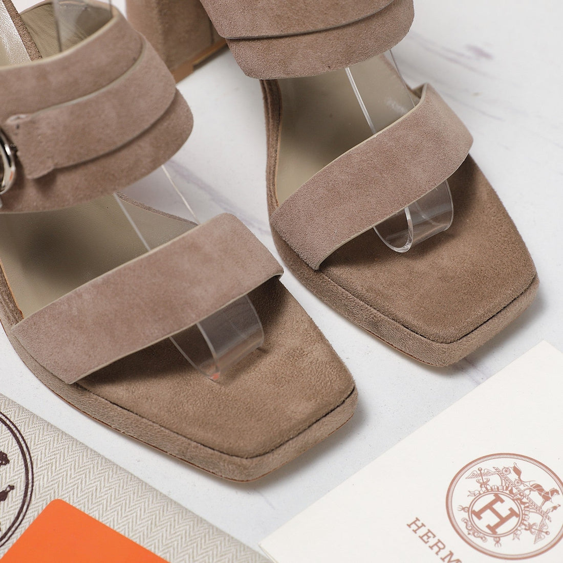 Hm 25 Slingback Keen 90 Grey Suede