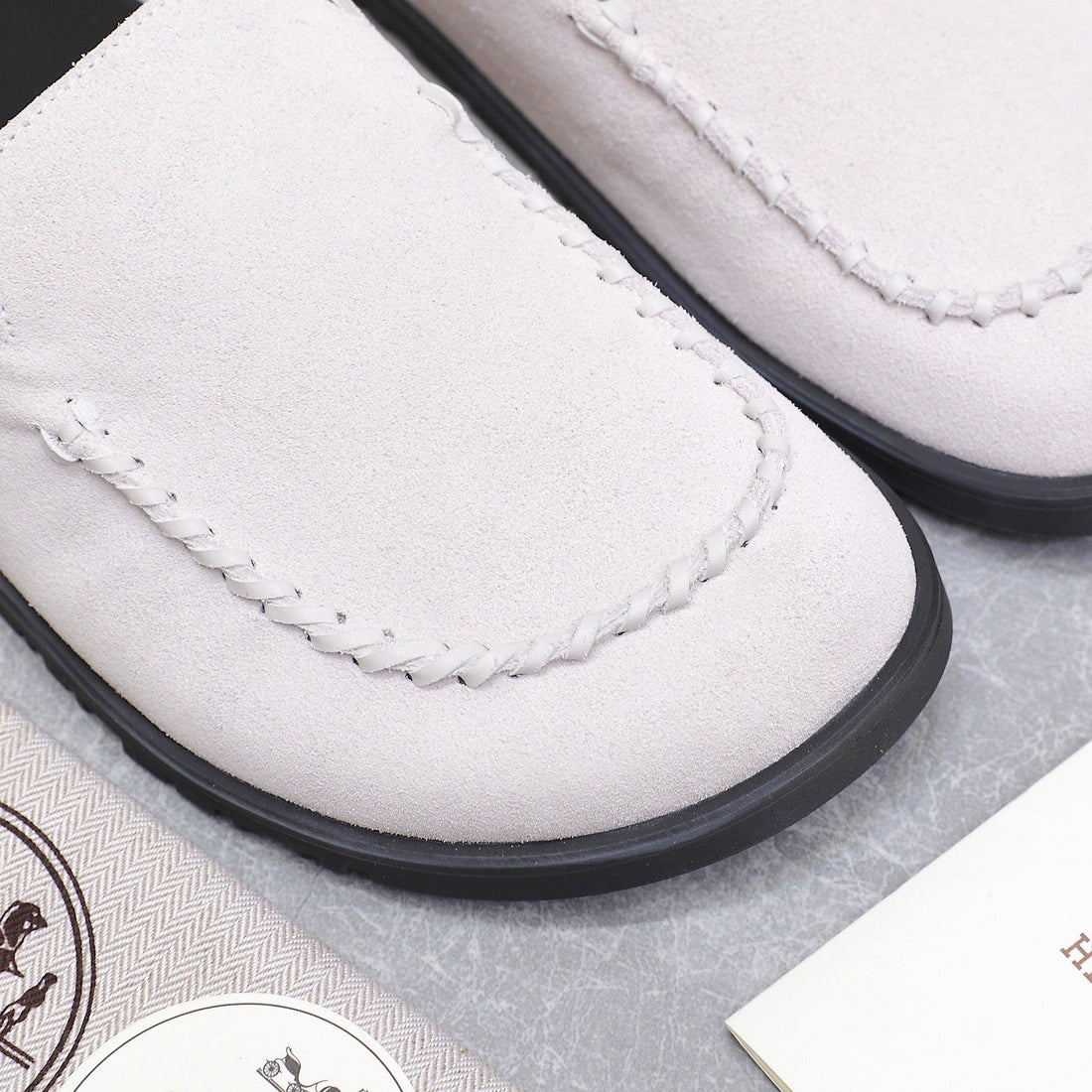 Hm 25 Johan Mule Light Grey Suede