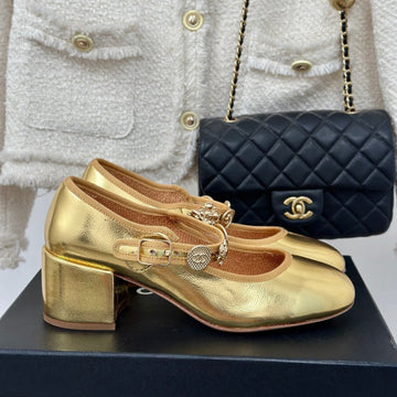 CC High Mary Jane Gold Lambskin