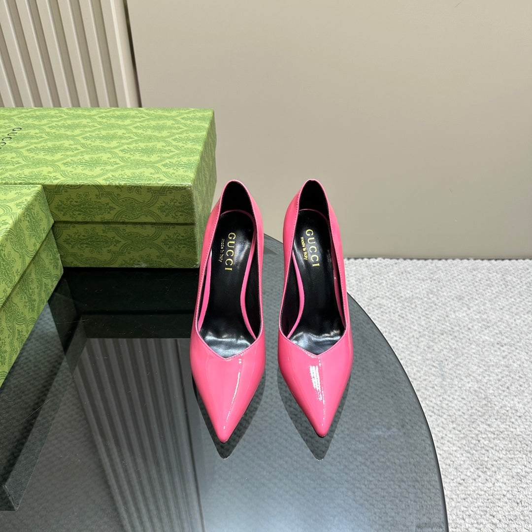 GG 105 High Heel Pump Fuscia Lambskin