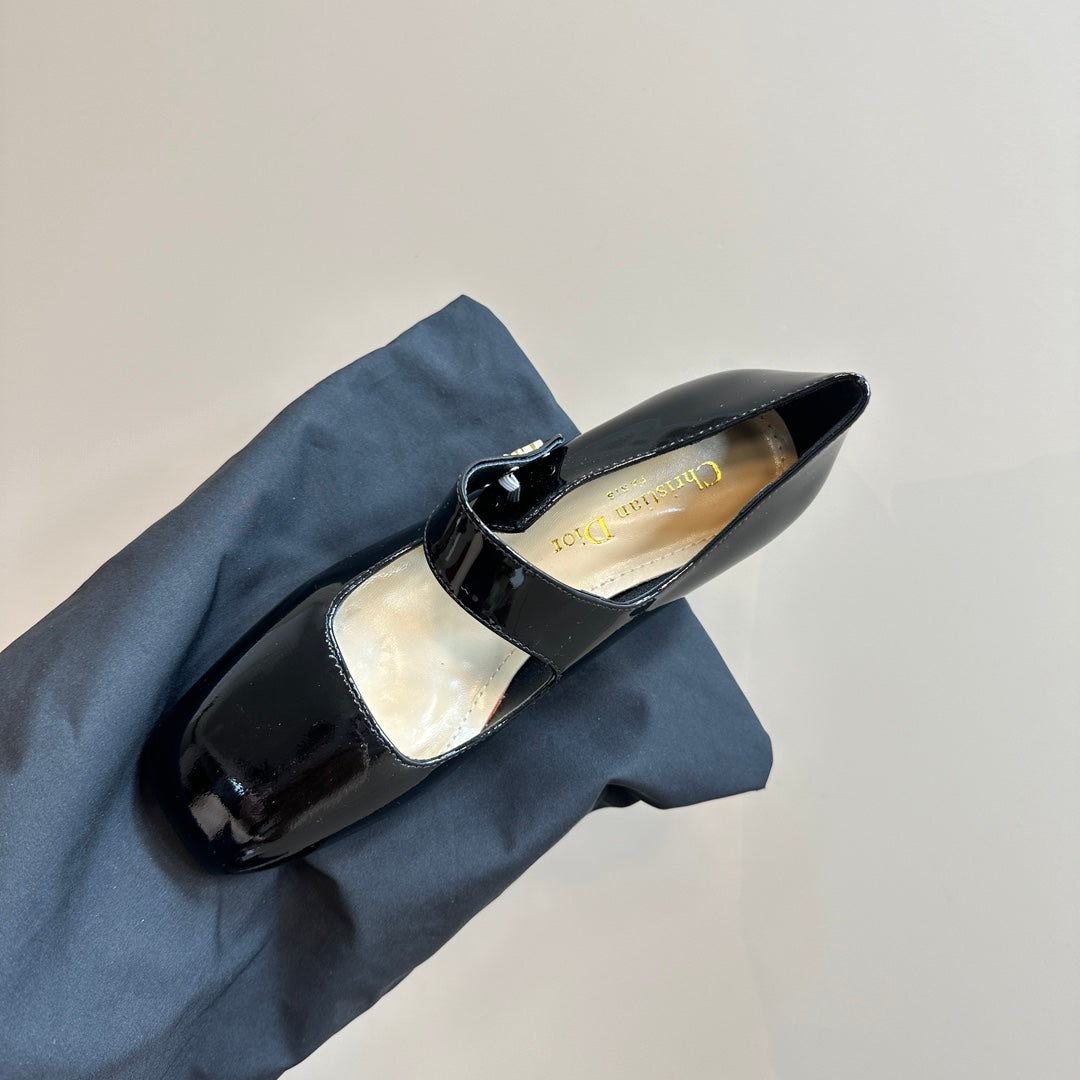 CD Miss Dior Pump 40MM Glossy Black Cowhide